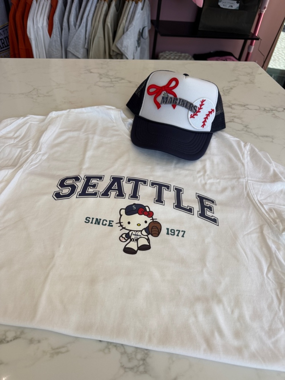 Team Theme Hand Crafted Tee & Matching Hat!
